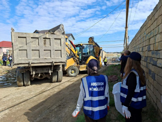Abşeronda yağışın fəsadları aradan qaldırılır