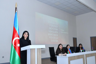 Abşeron rayonunda “Məişət zorakılığından zərərçəkmiş uşaqların müəyyən edilməsi və onlara psixoloji yardımın göstərilməsi” mövzusunda seminar keçirilib