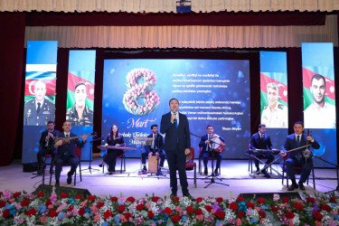 Abşeronda şəhid ailələrinin xanım üzvləri ilə birgə 8 Mart - Beynəlxalq Qadınlar Günü münasibəti ilə tədbir keçirilib