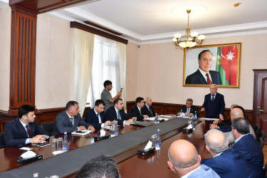 Abşeronda kənd təsərrüfatının inkişafına dair Dövlət Proqramının icrası çərçivəsində görülmüş işlər və hədəflər müzakirə olunub