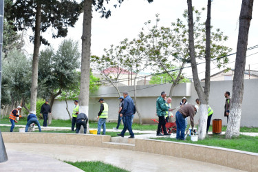 Abşeron rayonunda genişmiqyaslı təmizlik-abadlıq həftəsi keçirilib