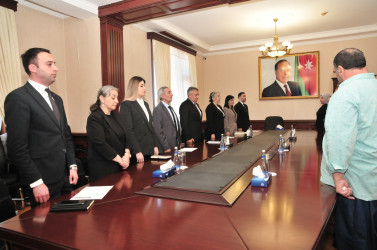 Abşeronda Aprel döyüşlərində şəhidlik zirvəsinə ucalan qəhrəmanlarımızın ailələri ilə görüş keçirilib