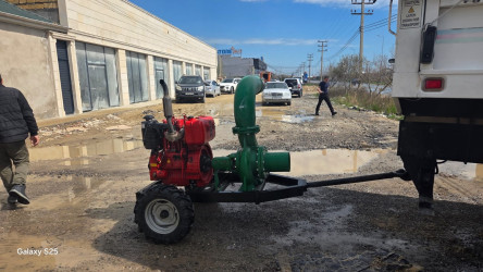 Abşeronda yağışın fəsadları aradan qaldırılır