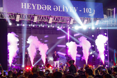 Abşeron rayonunda Ümummilli Lider Heydər Əliyevin anadan olmasının 102-ci ildönümü münasibəti ilə konsert keçirilmişdir