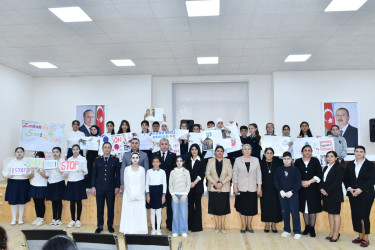 Abşeron rayonunda “Ailədaxili zorakılıq və hüquqi maarifləndirmə” mövzusunda tədbir keçirilib
