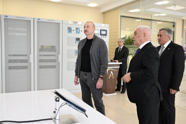 İlham Əliyev “Abşeron” Batareya Enerji Saxlanc Mərkəzinin açılışında iştirak edib