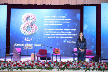 Abşeronda şəhid ailələrinin xanım üzvləri ilə birgə 8 Mart - Beynəlxalq Qadınlar Günü münasibəti ilə tədbir keçirilib