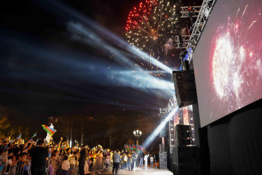 Abşeron rayonunda Ümummilli Lider Heydər Əliyevin anadan olmasının 102-ci ildönümü münasibəti ilə konsert keçirilmişdir