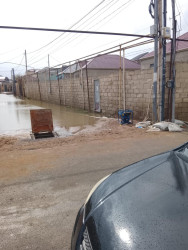 Abşeronda yağışın yaratdığı fəsadların aradan qaldırılması istiqamətində görülən işlər davam etdirilir