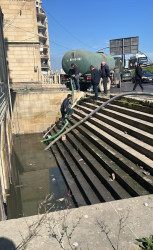 Abşeronda yağışın fəsadları aradan qaldırılır