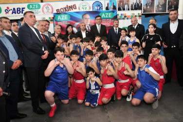 Abşeronda “Cənub” İdman Klubunun boks zalının açılışı olub