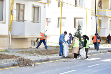 Novruz bayramı ərəfəsində Abşeron rayonunda  abadlıq-təmizlik işlərinə başlanılıb