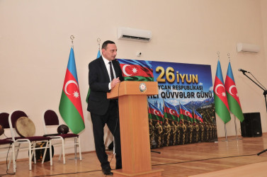 Abşeronda “26 iyun – Azərbaycan Respublikası Silahlı Qüvvələr Günü”nə həsr olunmuş tədbir keçirilib
