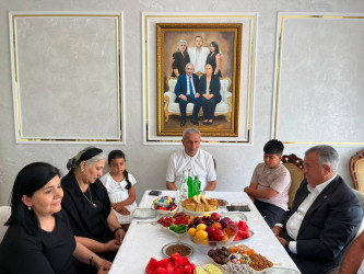 Abşeron rayonunda şəhidlərimiz və onların ailə üzvləri ziyarət olunub