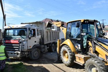 Abşeronda yağışın fəsadları aradan qaldırılır