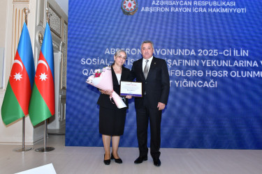 Abşeronda 2025-ci ilin sosial-iqtisadi inkişafının yekunlarına və qarşıda duran vəzifələrə həsr olunan hesabat yığıncağı keçirilib