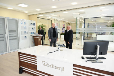 İlham Əliyev “Abşeron” Batareya Enerji Saxlanc Mərkəzinin açılışında iştirak edib