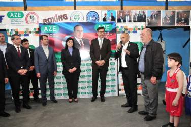 Abşeronda “Cənub” İdman Klubunun boks zalının açılışı olub