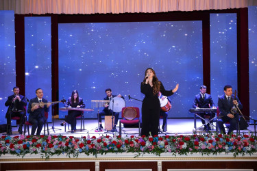 Abşeronda şəhid ailələrinin xanım üzvləri ilə birgə 8 Mart - Beynəlxalq Qadınlar Günü münasibəti ilə tədbir keçirilib