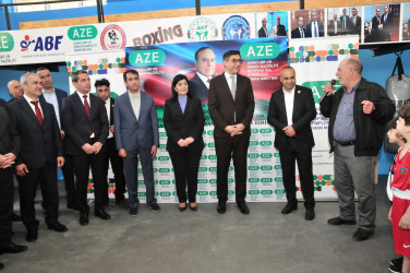Abşeronda “Cənub” İdman Klubunun boks zalının açılışı olub