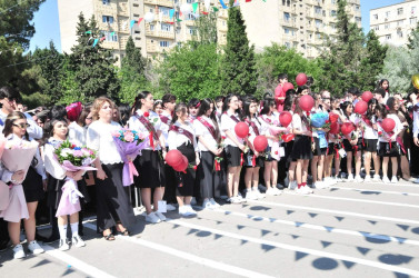Abşeron rayonunun tam orta məktəblərində “Son zəng” tədbirləri keçirilib