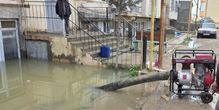 Abşeronda yağışın fəsadları aradan qaldırılır