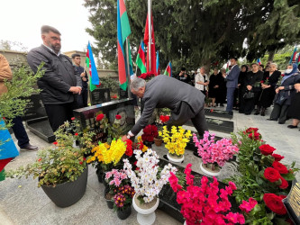 Abşeronda şəhidlərimiz ildönümlərində yad edilib