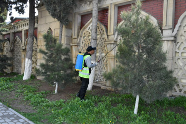 Abşeron rayonunda yağışın fəsadlarının aradan qaldırılması istiqamətində genişmiqyaslı tədbirlər davam etdirilir