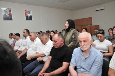 Abşeron rayonunda növbəti vətəndaş qəbulları və görüşlər keçirilib