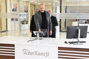 İlham Əliyev “Abşeron” Batareya Enerji Saxlanc Mərkəzinin açılışında iştirak edib