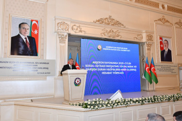 Abşeronda 2025-ci ilin sosial-iqtisadi inkişafının yekunlarına və qarşıda duran vəzifələrə həsr olunan hesabat yığıncağı keçirilib