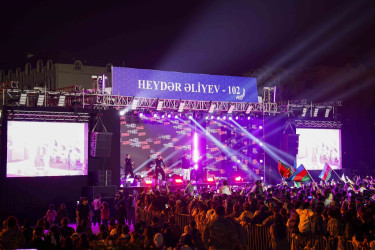 Abşeron rayonunda Ümummilli Lider Heydər Əliyevin anadan olmasının 102-ci ildönümü münasibəti ilə konsert keçirilmişdir