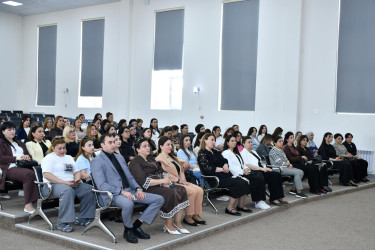 Abşeron rayonunda “Məişət zorakılığından zərərçəkmiş uşaqların müəyyən edilməsi və onlara psixoloji yardımın göstərilməsi” mövzusunda seminar keçirilib