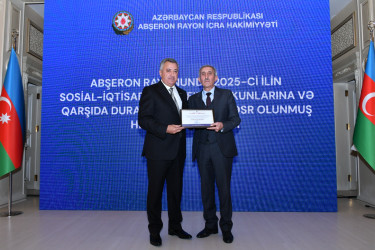 Abşeronda 2025-ci ilin sosial-iqtisadi inkişafının yekunlarına və qarşıda duran vəzifələrə həsr olunan hesabat yığıncağı keçirilib